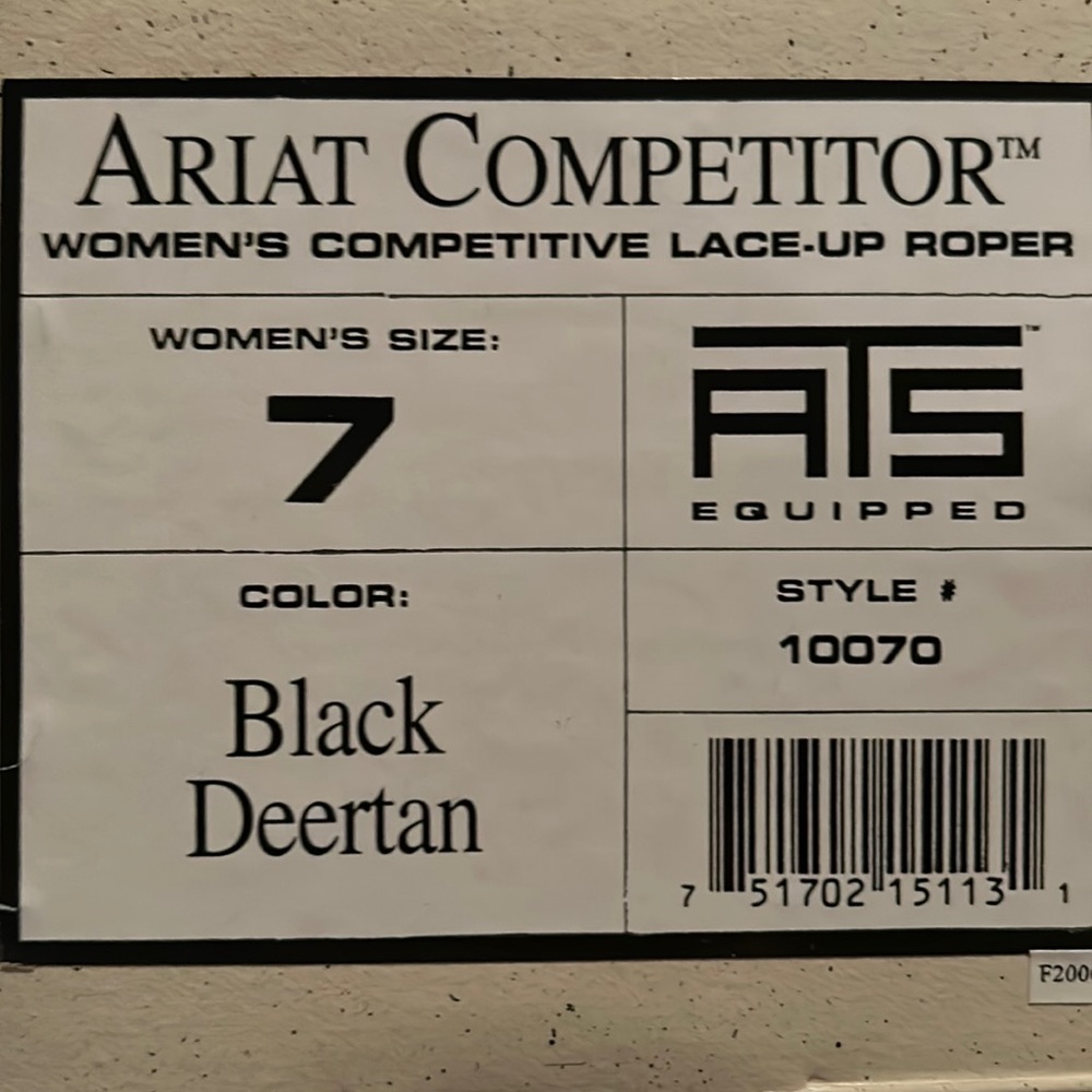 Ariat Competitor Lace up Roper Boots - Picture 3 of 3